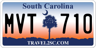 SC license plate MVT710