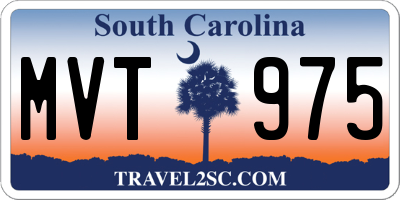 SC license plate MVT975