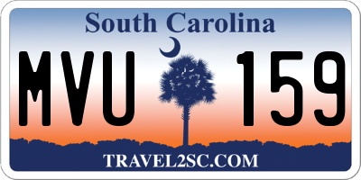 SC license plate MVU159
