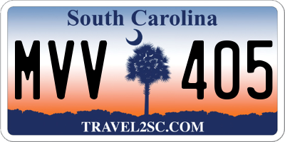 SC license plate MVV405