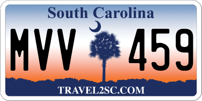 SC license plate MVV459