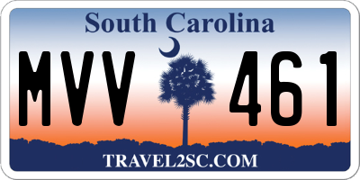 SC license plate MVV461