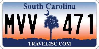 SC license plate MVV471