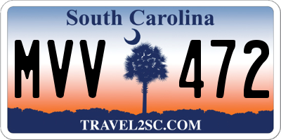 SC license plate MVV472