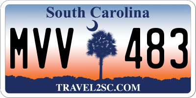 SC license plate MVV483
