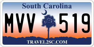 SC license plate MVV519