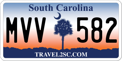 SC license plate MVV582