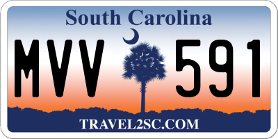 SC license plate MVV591
