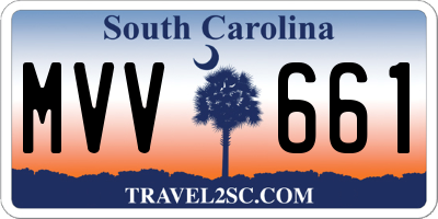 SC license plate MVV661