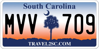 SC license plate MVV709