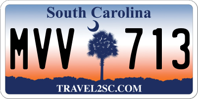 SC license plate MVV713