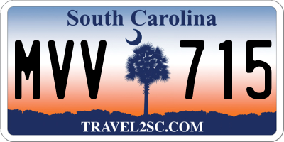 SC license plate MVV715