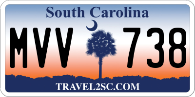 SC license plate MVV738