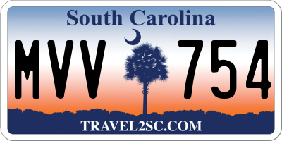 SC license plate MVV754