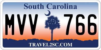 SC license plate MVV766