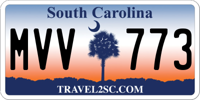 SC license plate MVV773