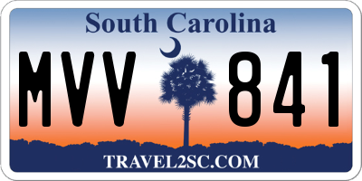 SC license plate MVV841
