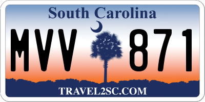 SC license plate MVV871