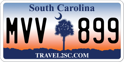 SC license plate MVV899