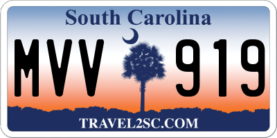 SC license plate MVV919