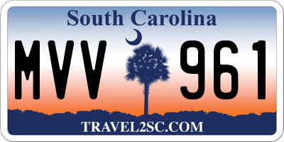 SC license plate MVV961