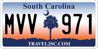 SC license plate MVV971