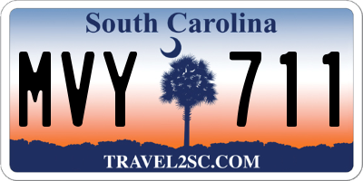 SC license plate MVY711