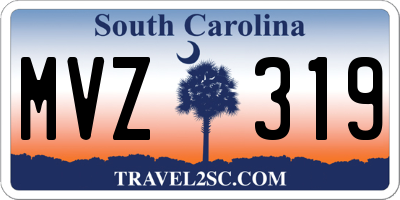SC license plate MVZ319