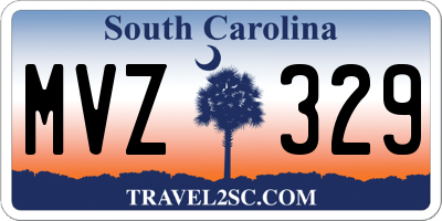 SC license plate MVZ329