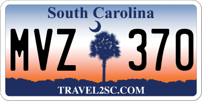 SC license plate MVZ370