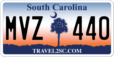 SC license plate MVZ440