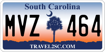 SC license plate MVZ464