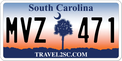 SC license plate MVZ471