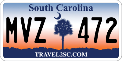 SC license plate MVZ472