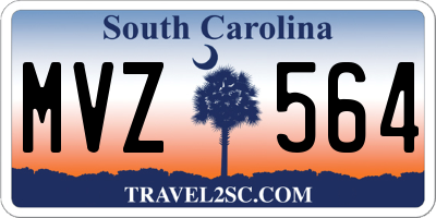 SC license plate MVZ564