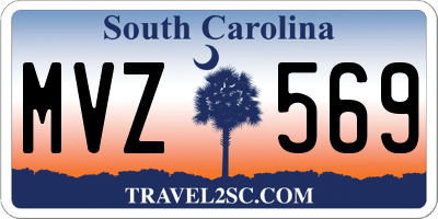 SC license plate MVZ569