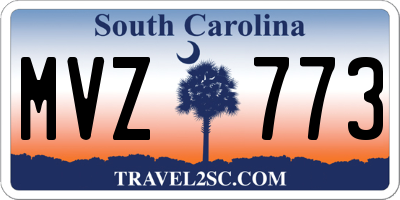SC license plate MVZ773
