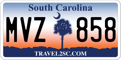 SC license plate MVZ858