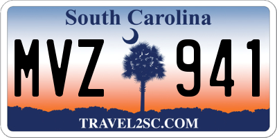 SC license plate MVZ941