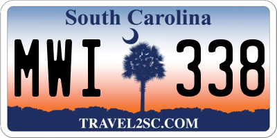 SC license plate MWI338