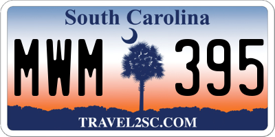 SC license plate MWM395