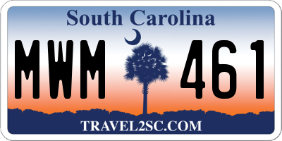 SC license plate MWM461