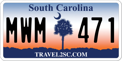 SC license plate MWM471