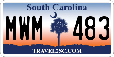 SC license plate MWM483