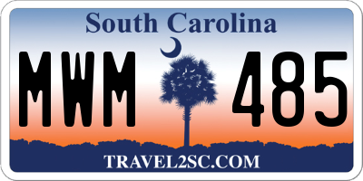 SC license plate MWM485