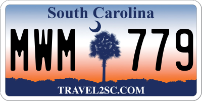 SC license plate MWM779