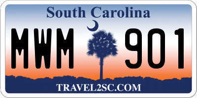 SC license plate MWM901