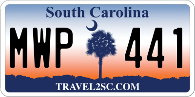 SC license plate MWP441