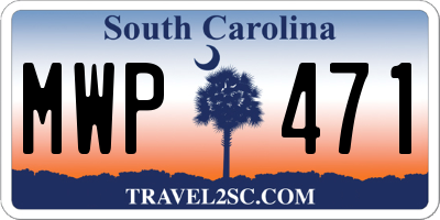 SC license plate MWP471