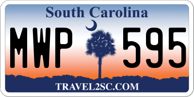 SC license plate MWP595